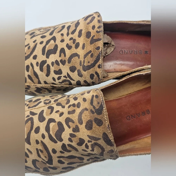 Lucky Brand Women's leopard Print Brogan Leather Loafers Size 8 - Picture 6 of 15